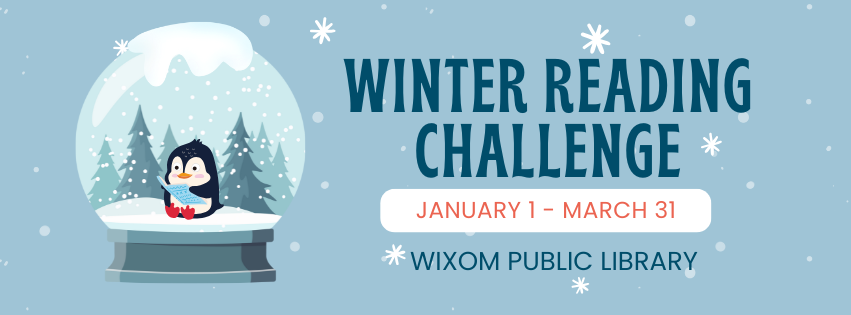 Winter Reading Challenge January 1 through March 31 at Wixom Public Library