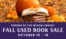 Friends of the Wixom Library Fall Used Book Sale October 15-18
