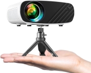 Projector sitting in open hand