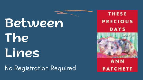 Cover of book features two red stripes at top and bottom with dog in the middle